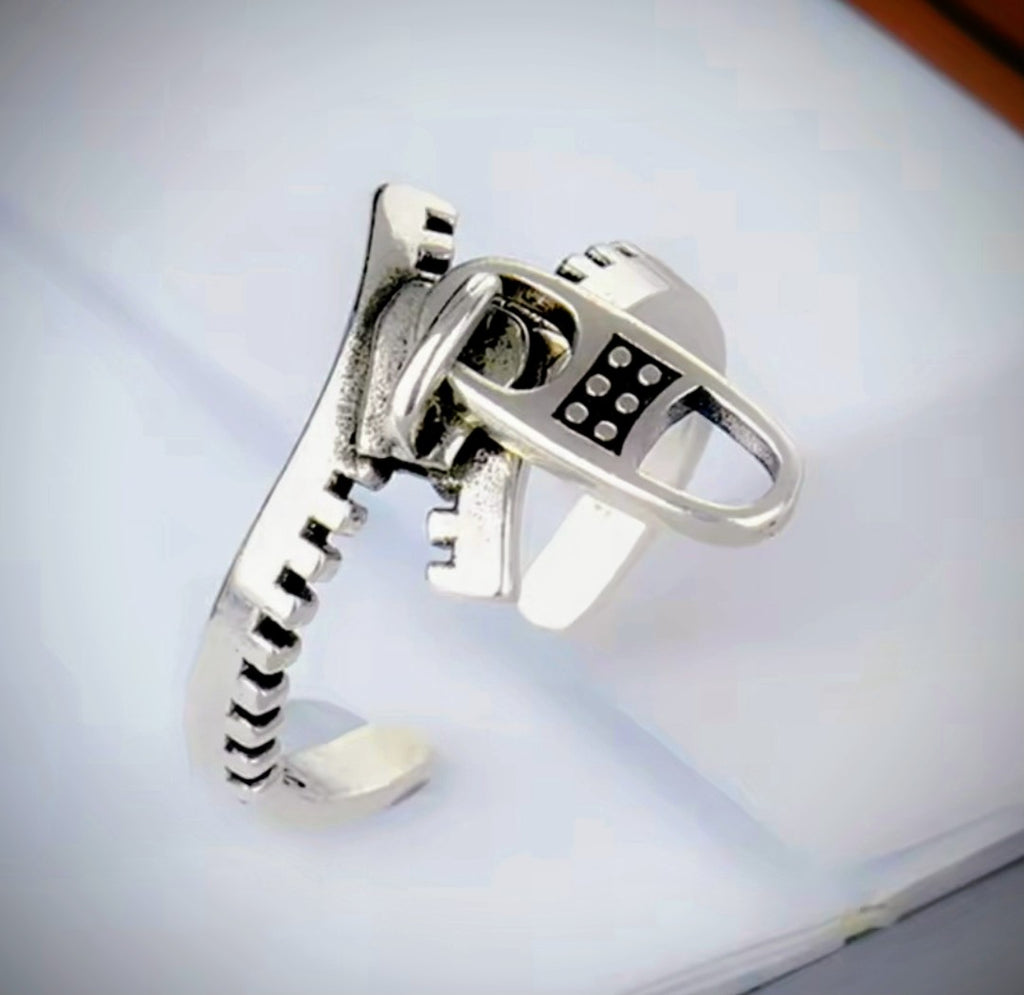 Adjustable 925 silver ring