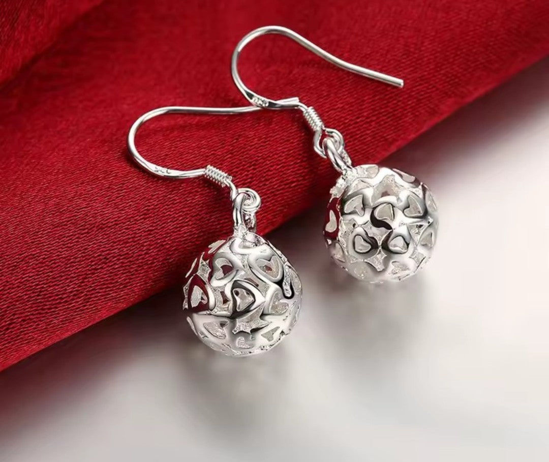 Silver earrings
