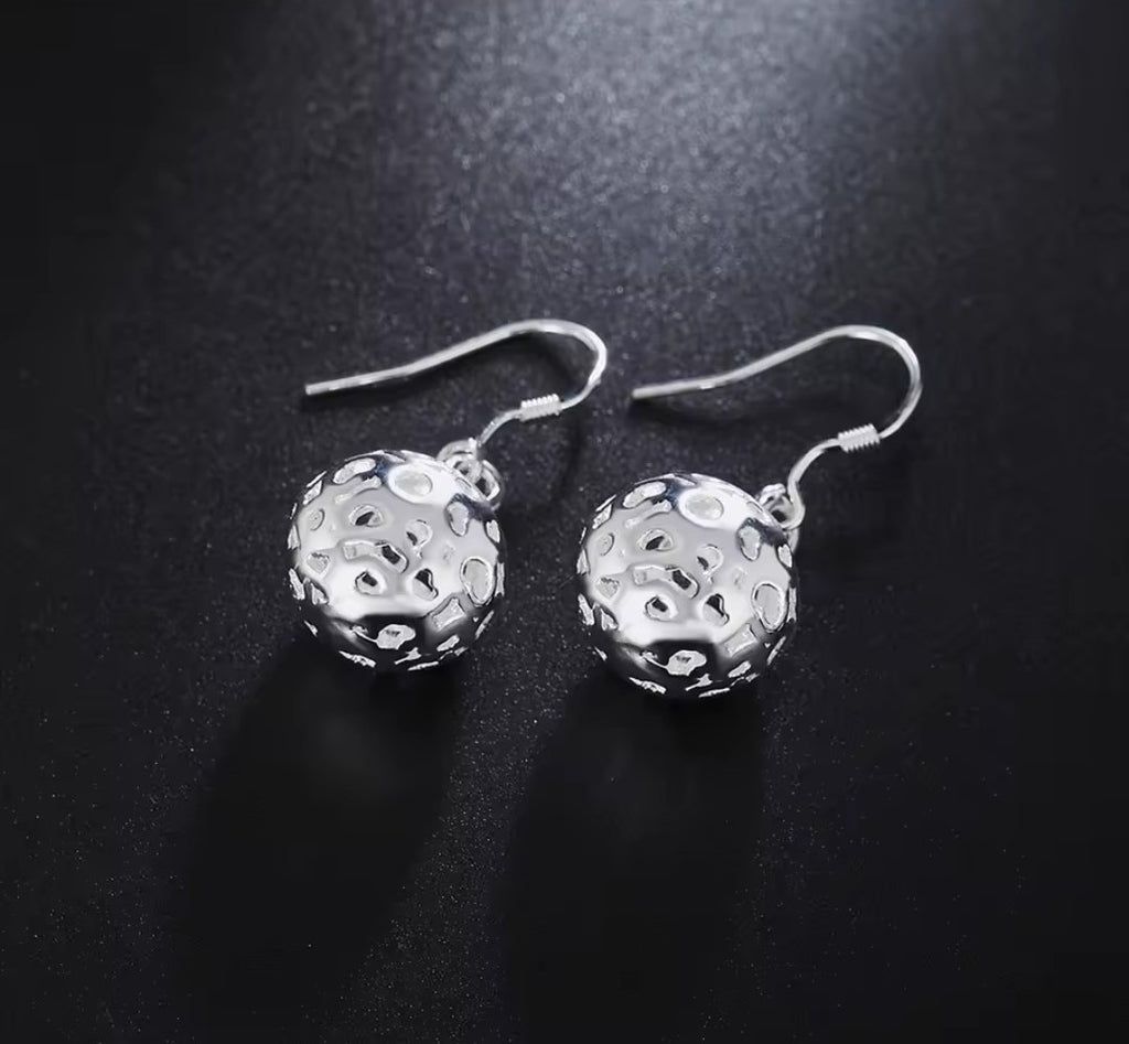 Silver earrings