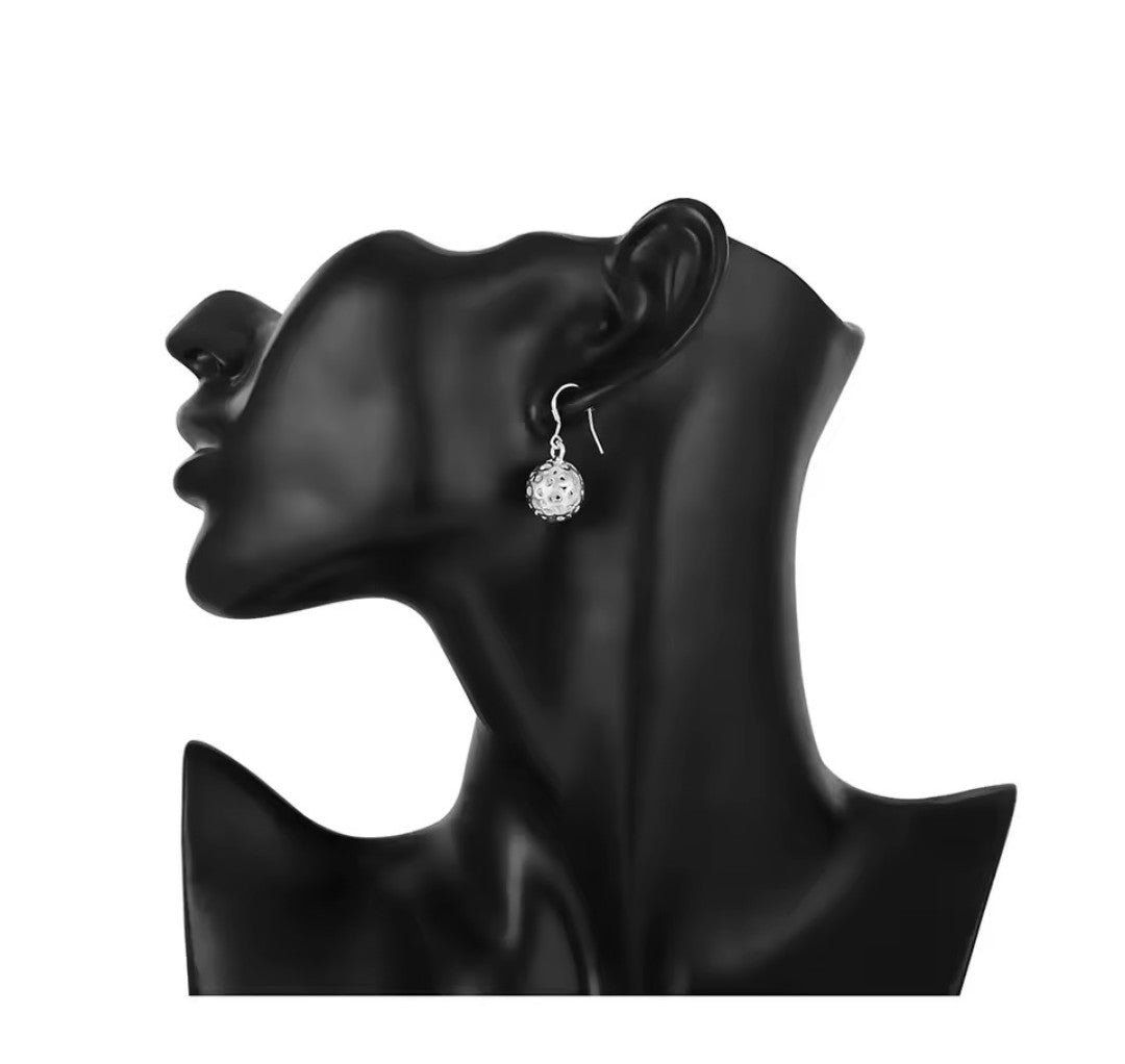 Silver earrings