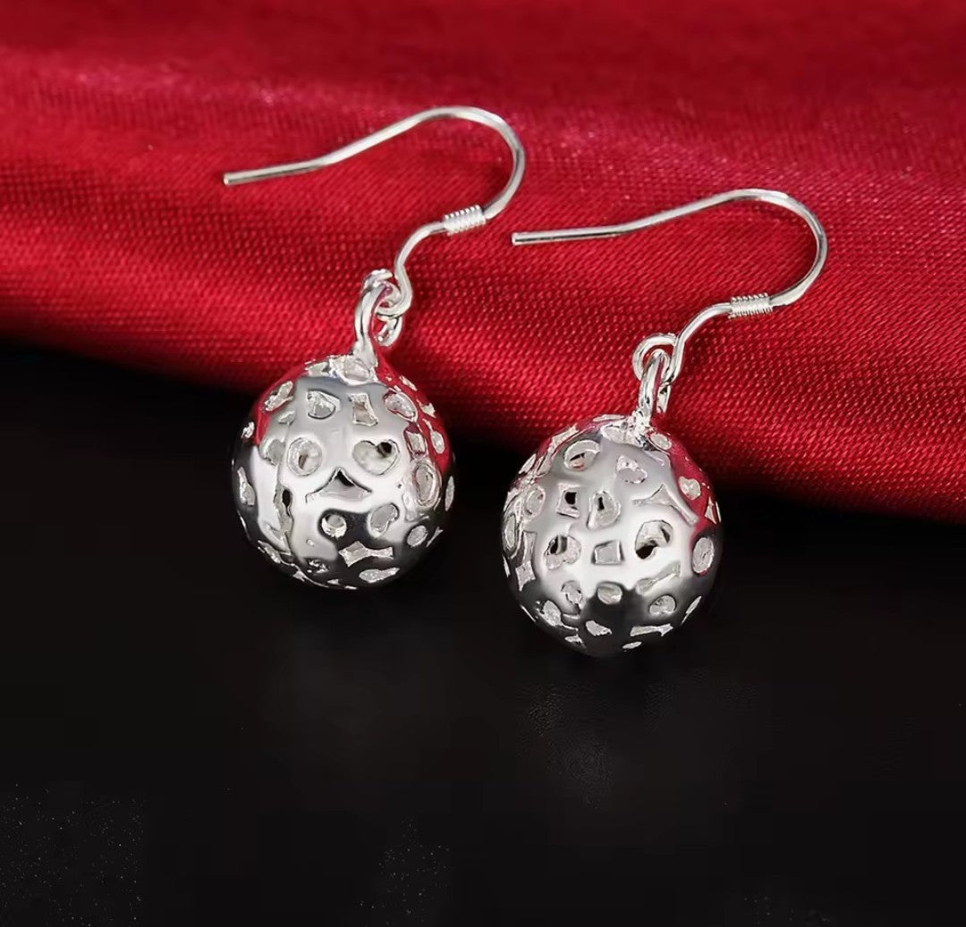 Silver earrings